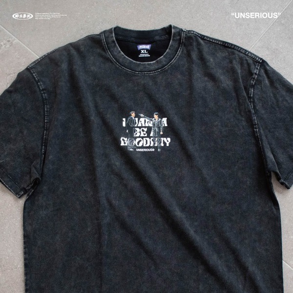 不正經 我想做個好人水洗短T US068