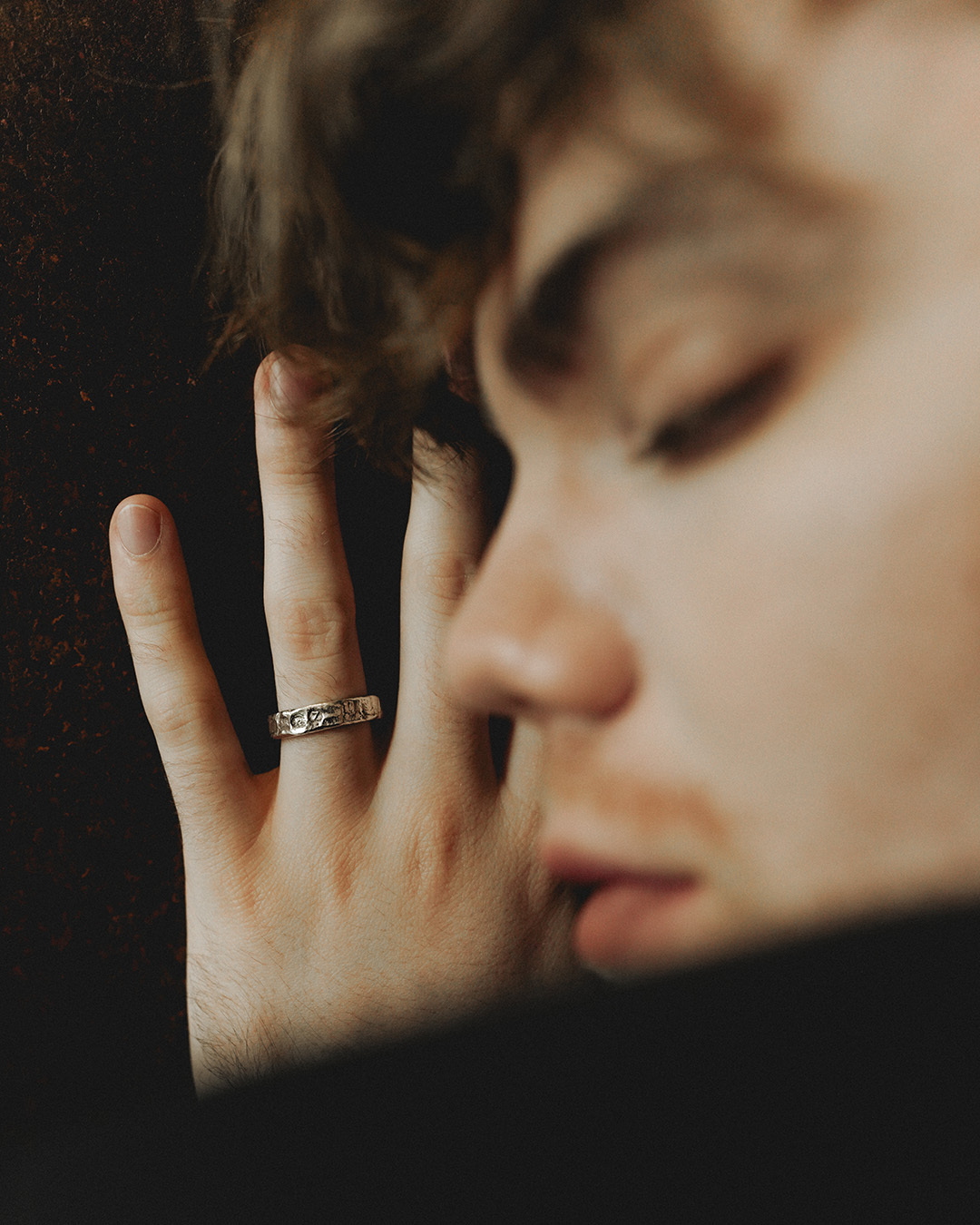 MISZHAN ĴO 5mm Hallmarks Ring