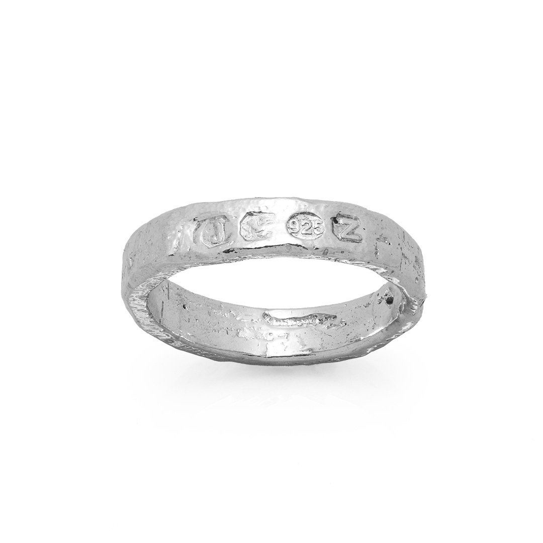 MISZHAN ĴO 5mm Hallmarks Ring