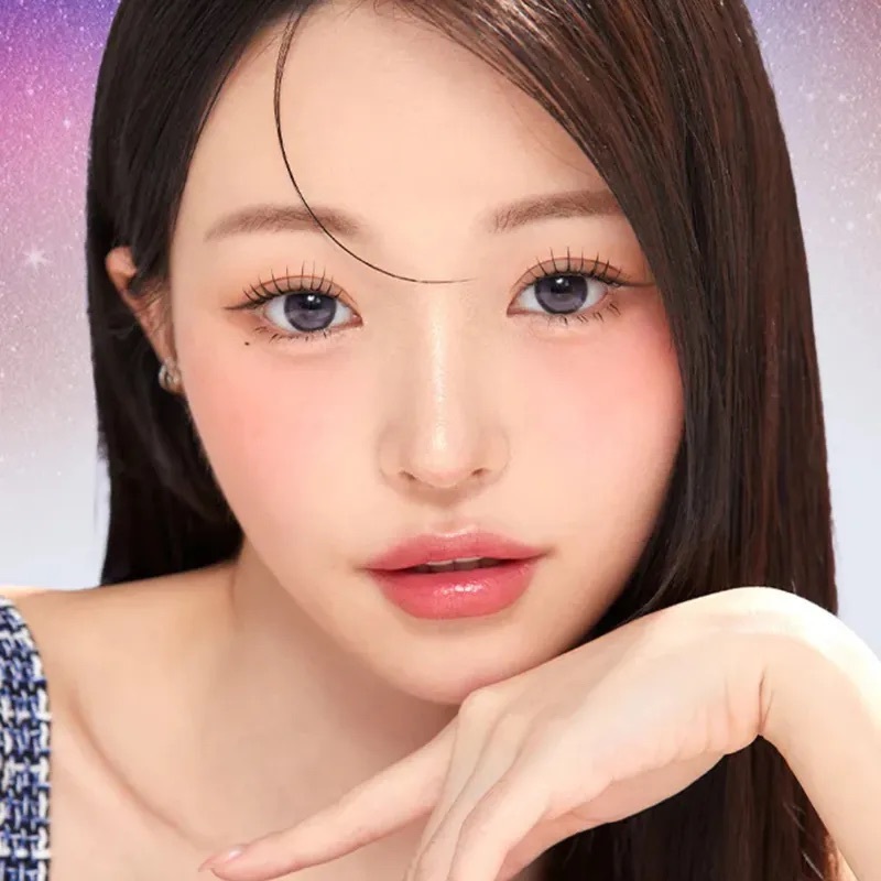 [月拋] OLENS Big Glowy 1 Month Lavender 琉璃紫｜月拋彩妝隱形眼鏡｜每盒2片