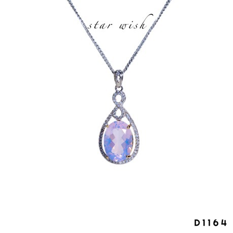 (D1164) S925銀 薰衣草吊墜