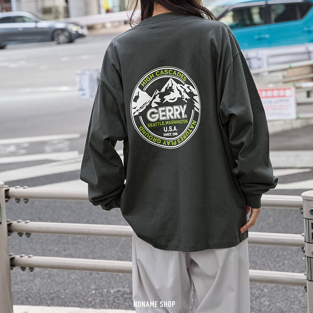 GERRY 日系 街頭 印花 山脈 圖騰 長袖 八色 (男款)