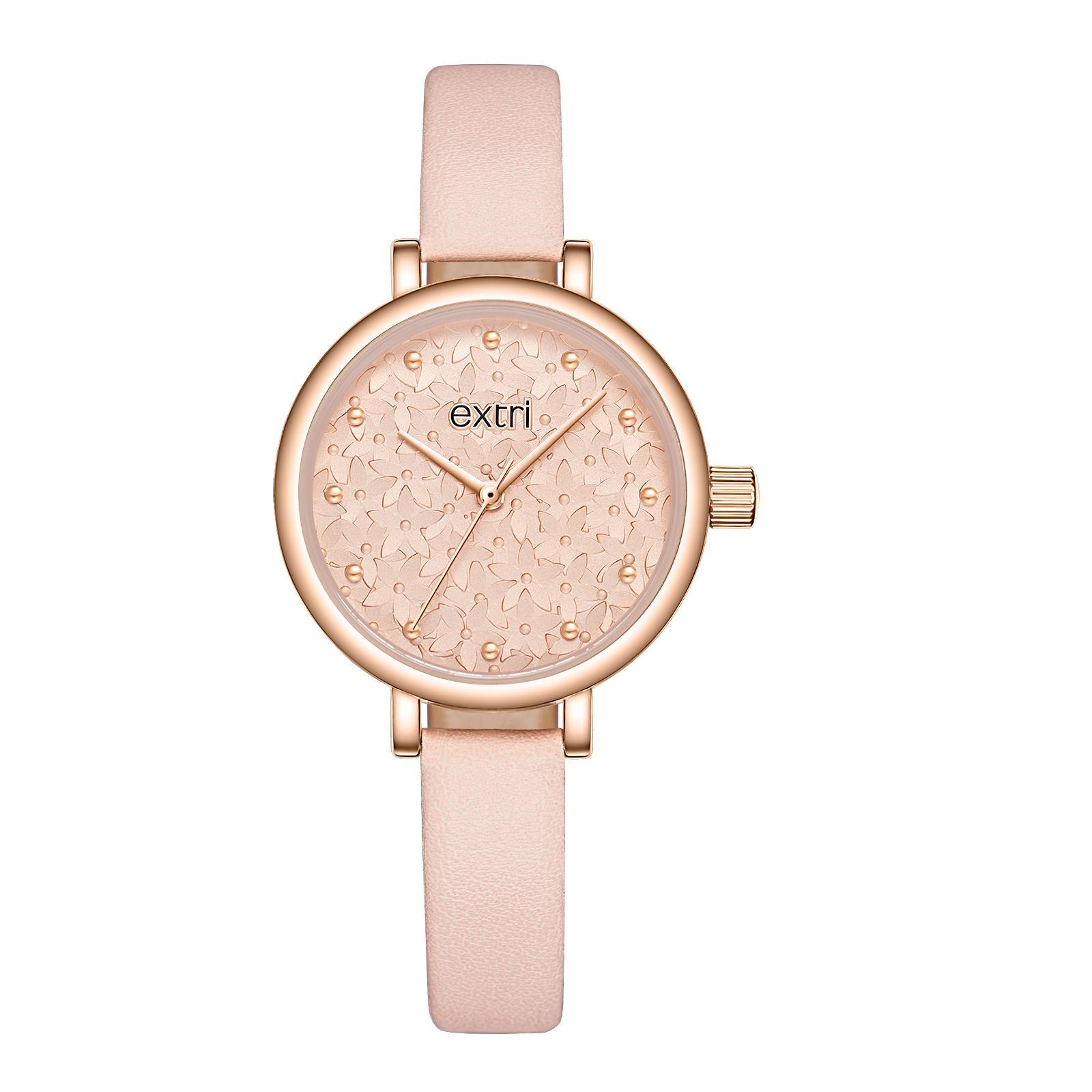 【EXTRI】 E1030 經典 簡約 優雅 皮革 女錶 手錶