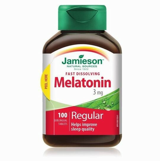JAMIESON 健美生褪黑素速溶片 3MG -100粒