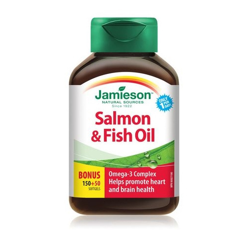 JAMIESON 三文魚油+奧米加 (200粒)
