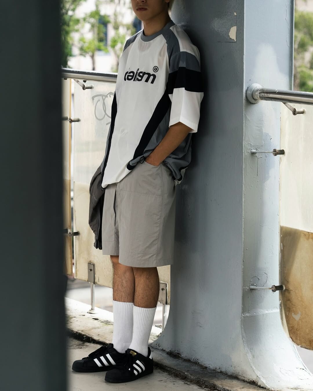 idealism 尼龍口袋短褲 灰/黑 24 A/W W-Pocket Shorts