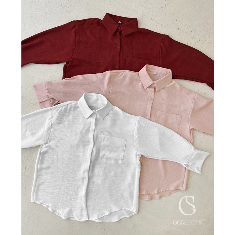 G3008 現貨「輕飄飄不易皺襯衫」