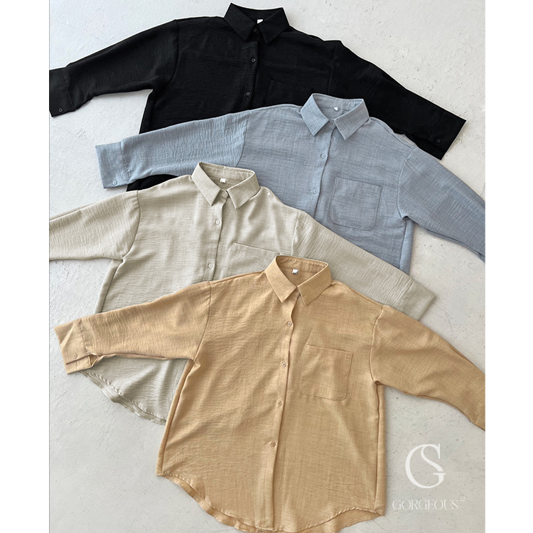 G3008 現貨「輕飄飄不易皺襯衫」