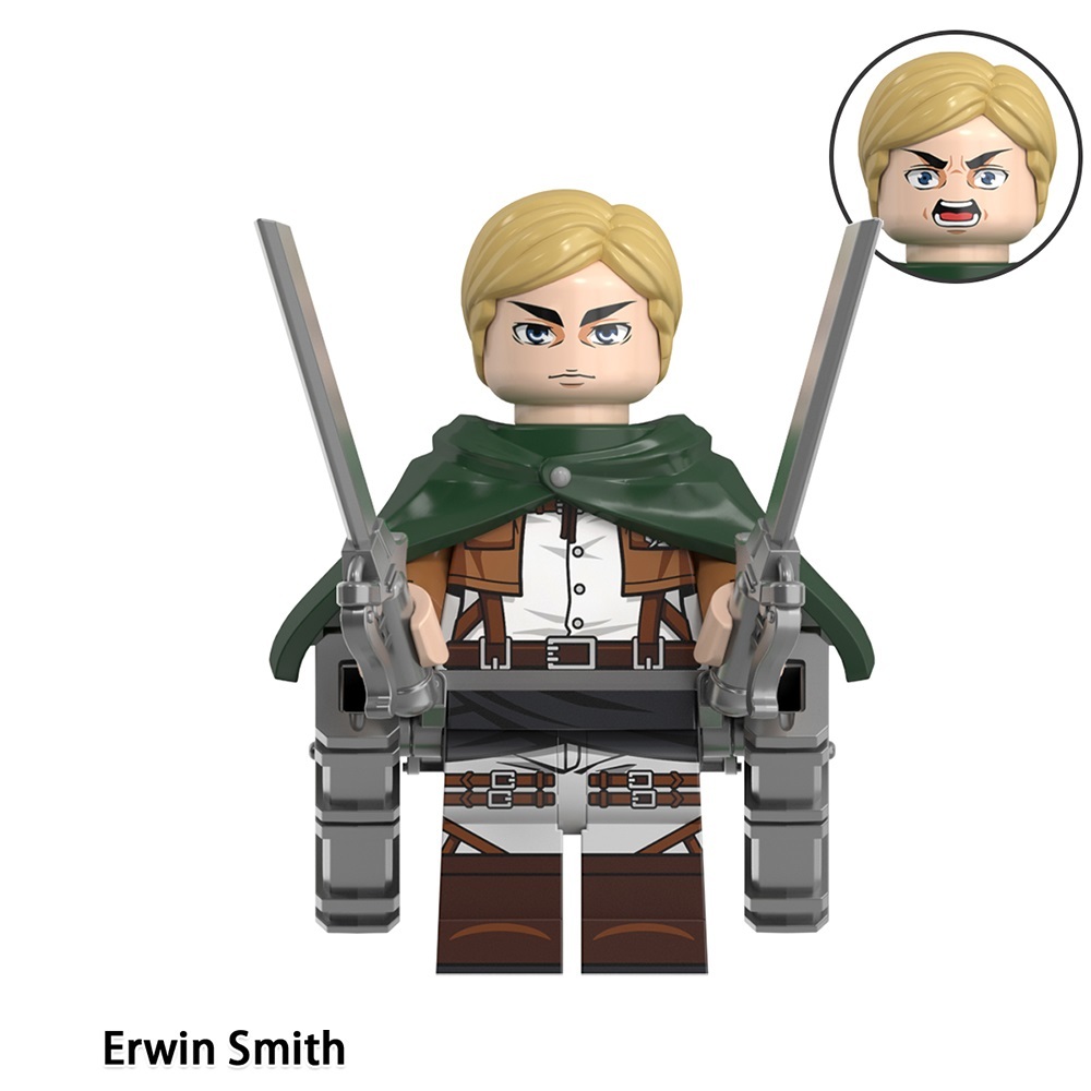 Attack On Titan Erwin Smith Custom Minifigures Minifigs Fit Lego WM6165 WM2577