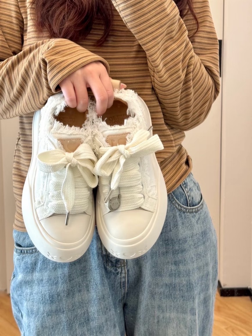 <王鶴棣同款>SOAP OPERA 大頭鞋 解構 開口笑 厚底增高 奶白 SOUSF3231229