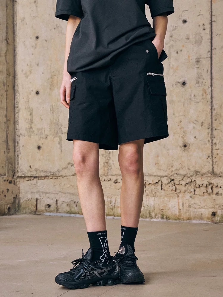 ENshadower隱蔽者 戶外機能風拉鍊口袋短褲