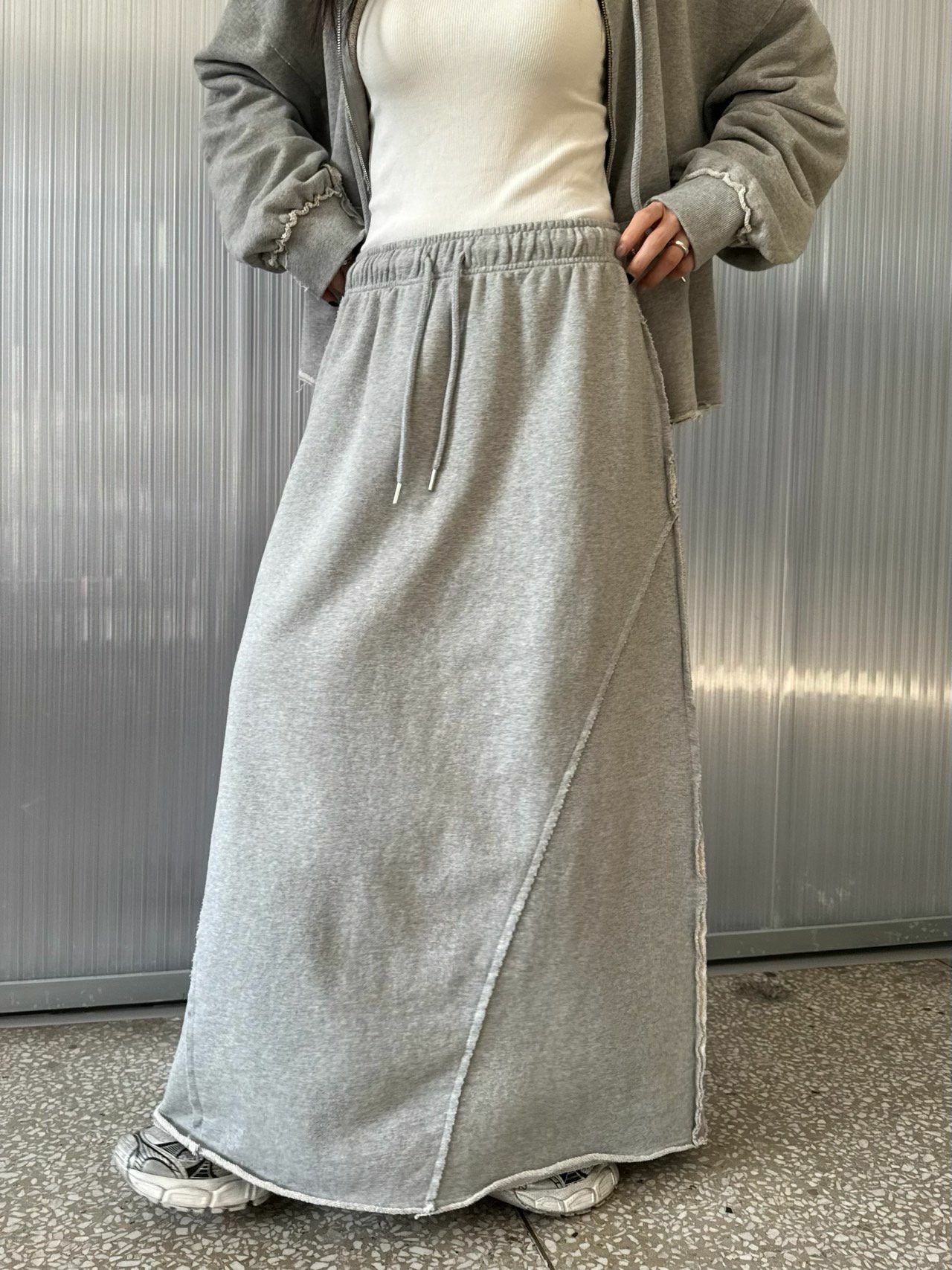 淨色棉質半截裙 Votus-089SK