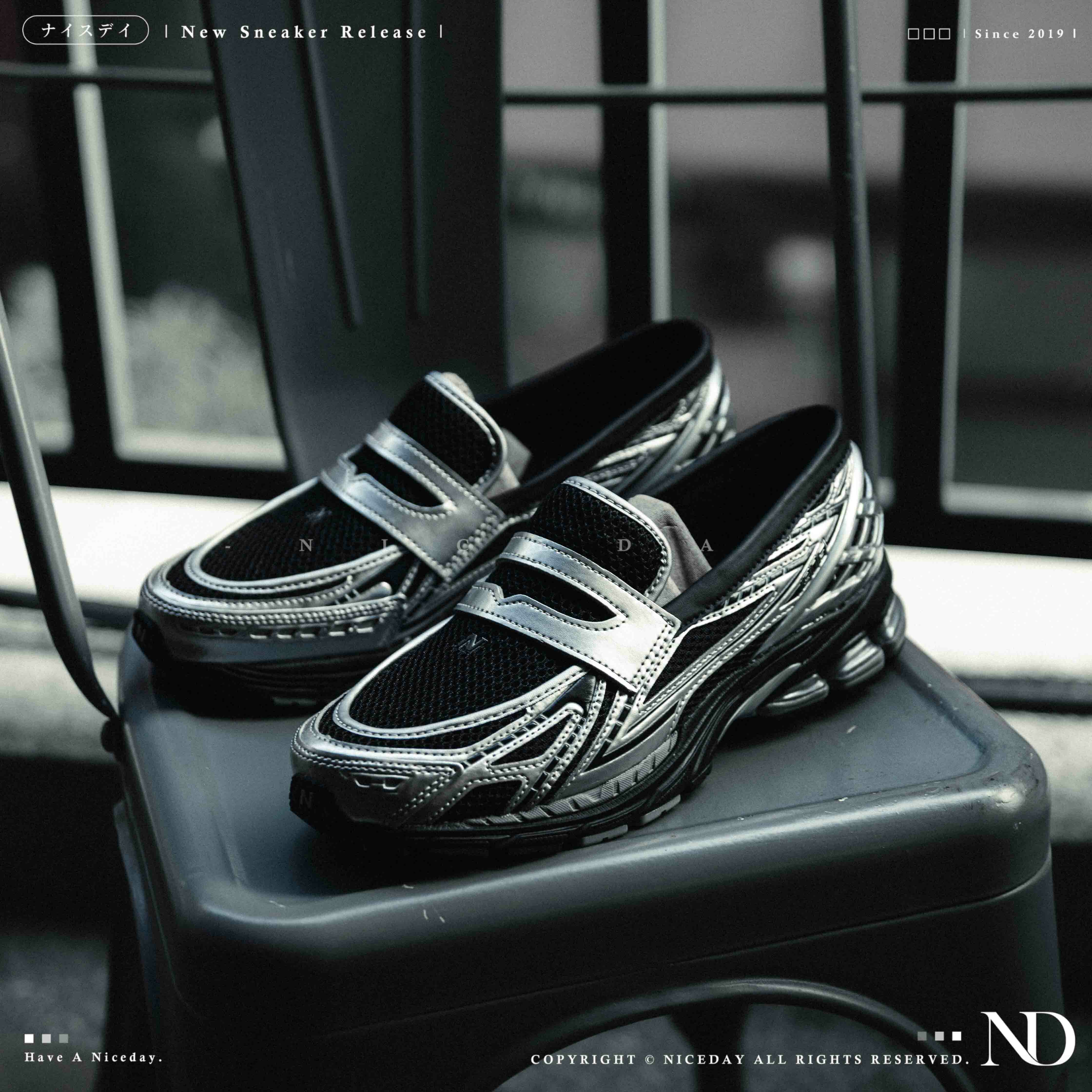 NICEDAY 代購 New Balance 1906L 黑銀 樂福鞋 懶人鞋 黑色 銀色 網眼 U1906LOC