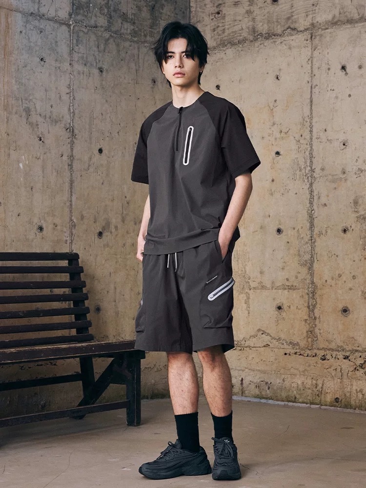 ENshadower隱蔽者 壓膠條口袋吸濕速乾圓領T卹