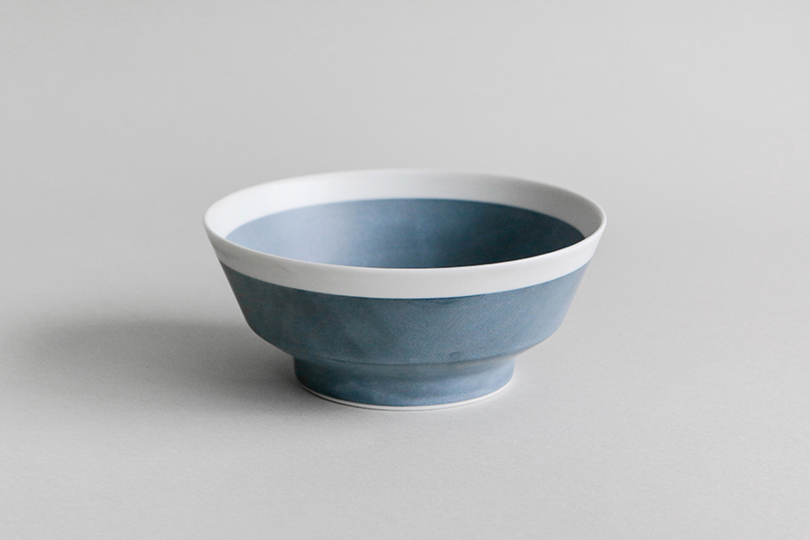 yumiko iihoshi porcelain -with 4 / 14cm碗 鼠灰