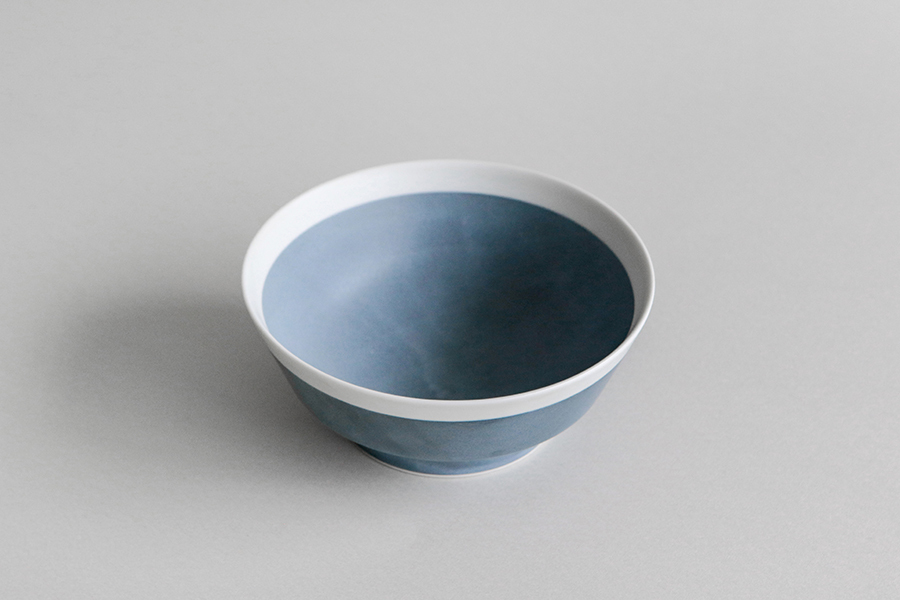 yumiko iihoshi porcelain -with 4 / 14cm碗 鼠灰