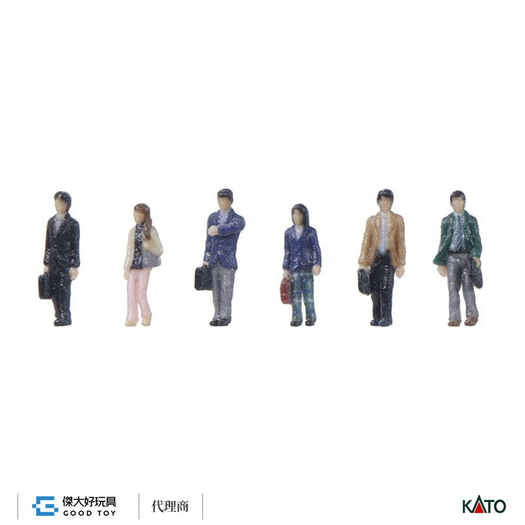KATO 24-2001B (N) 人偶 通勤1：步行的人B (6入)