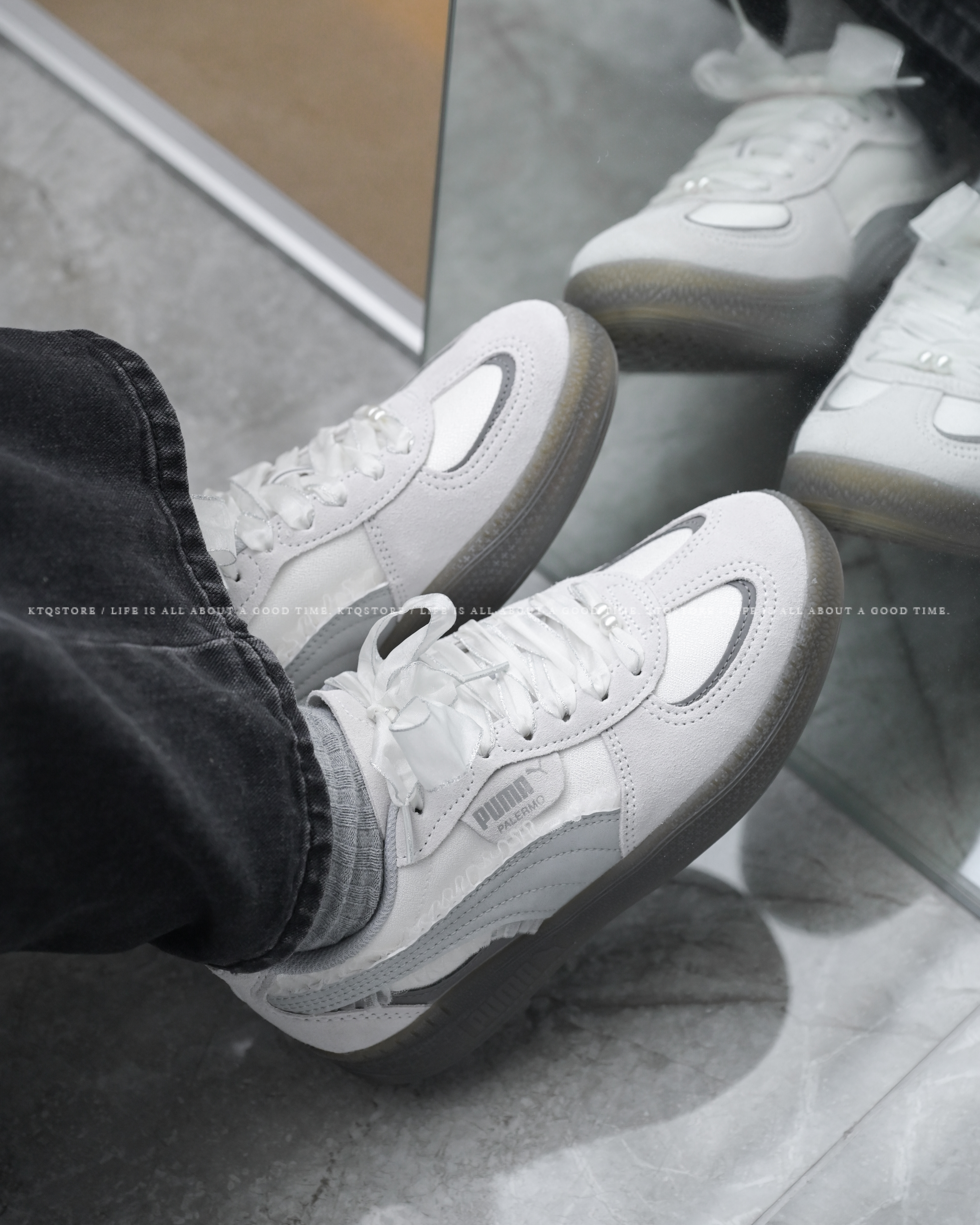 KTQ STORE ‧ Puma Palermo Moda Glam "Feather Gray" 羽毛灰 401286-01