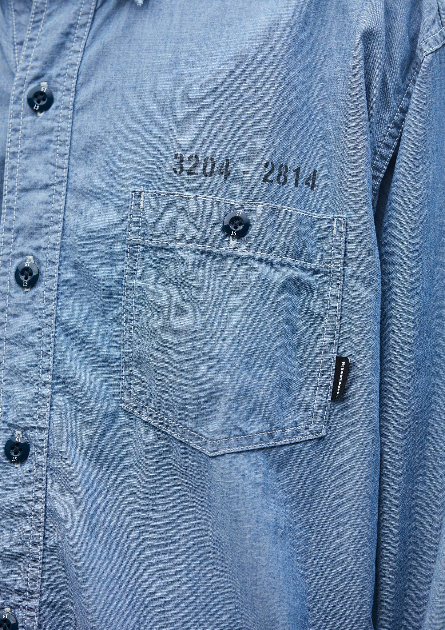 NEIGHBORHOOD CHAMBRAY SHIRT LS