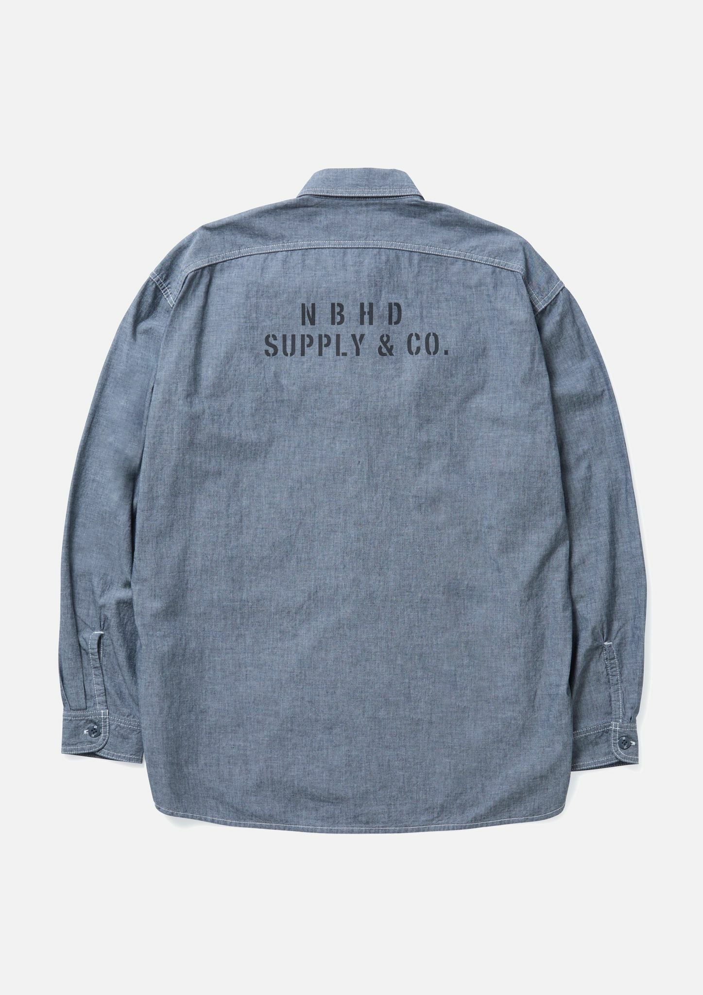 NEIGHBORHOOD SAVAGE CHAMBRAY/C-SHIRT.LSNBHD 20SS Savage.Chambray/C