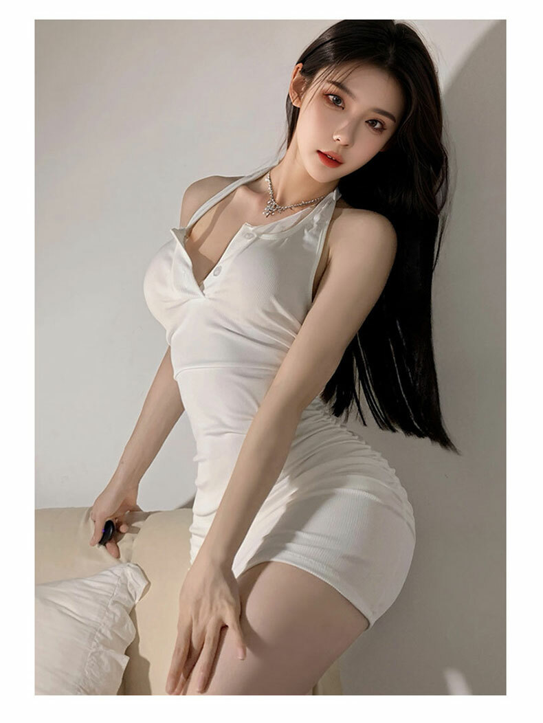 性感深V純慾睡裙|情趣內衣