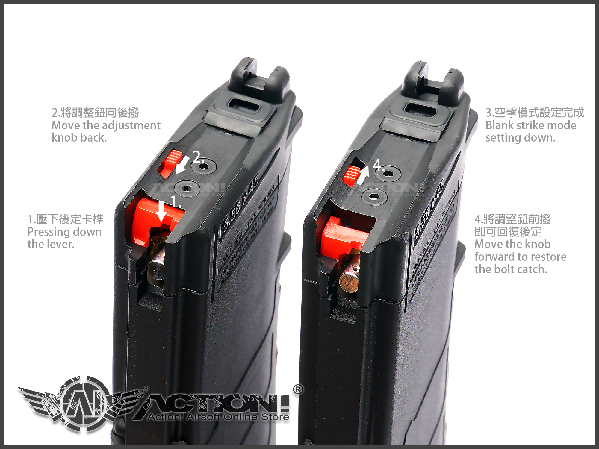 VFC 30 Rds VMAG Gas Magazine for Umarex HK416 / VFC M4 GBBR