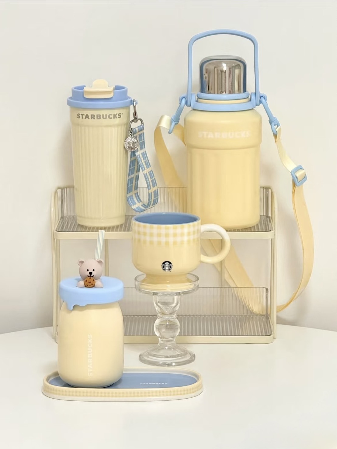 KTQ STORE ‧ STARBUCKS 星巴克 春日晴空系列 起司奶油黃 馬克杯 吸管杯 保溫杯 水杯 不鏽鋼