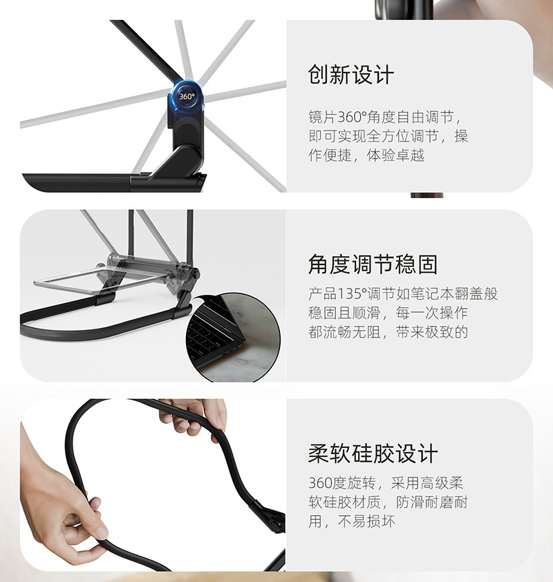 【客製】LED掛脖放大鏡學習燈