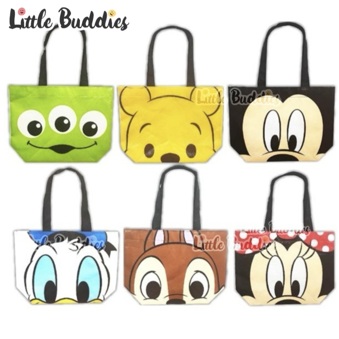 日本 Disney 防濺水大頭圖案手提袋