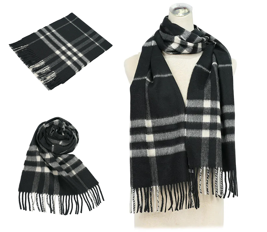 【BURBERRY】基本款經典格紋喀什米爾圍巾