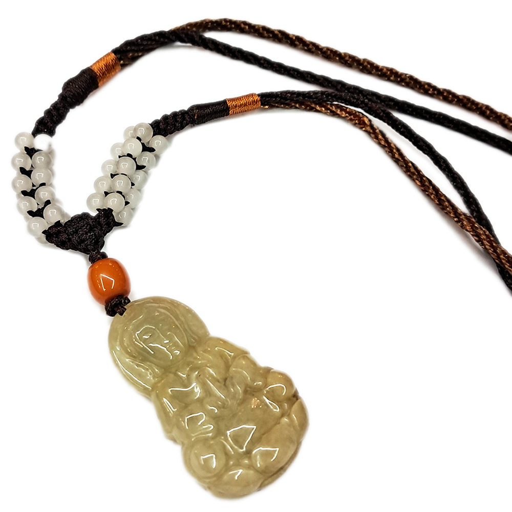 玉觀音{蜜糖}中國結項鍊【十方】136826