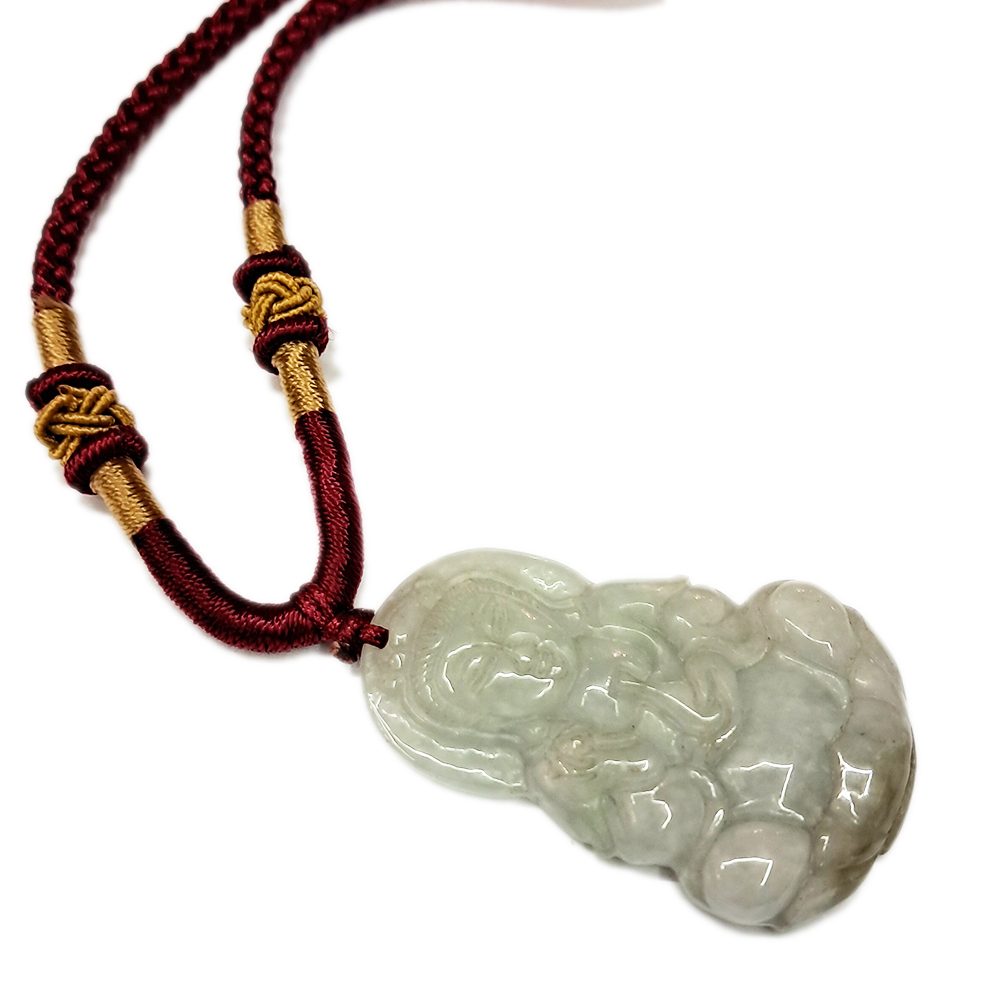 寶瓶觀音玉珮中國結項鍊【十方】137009