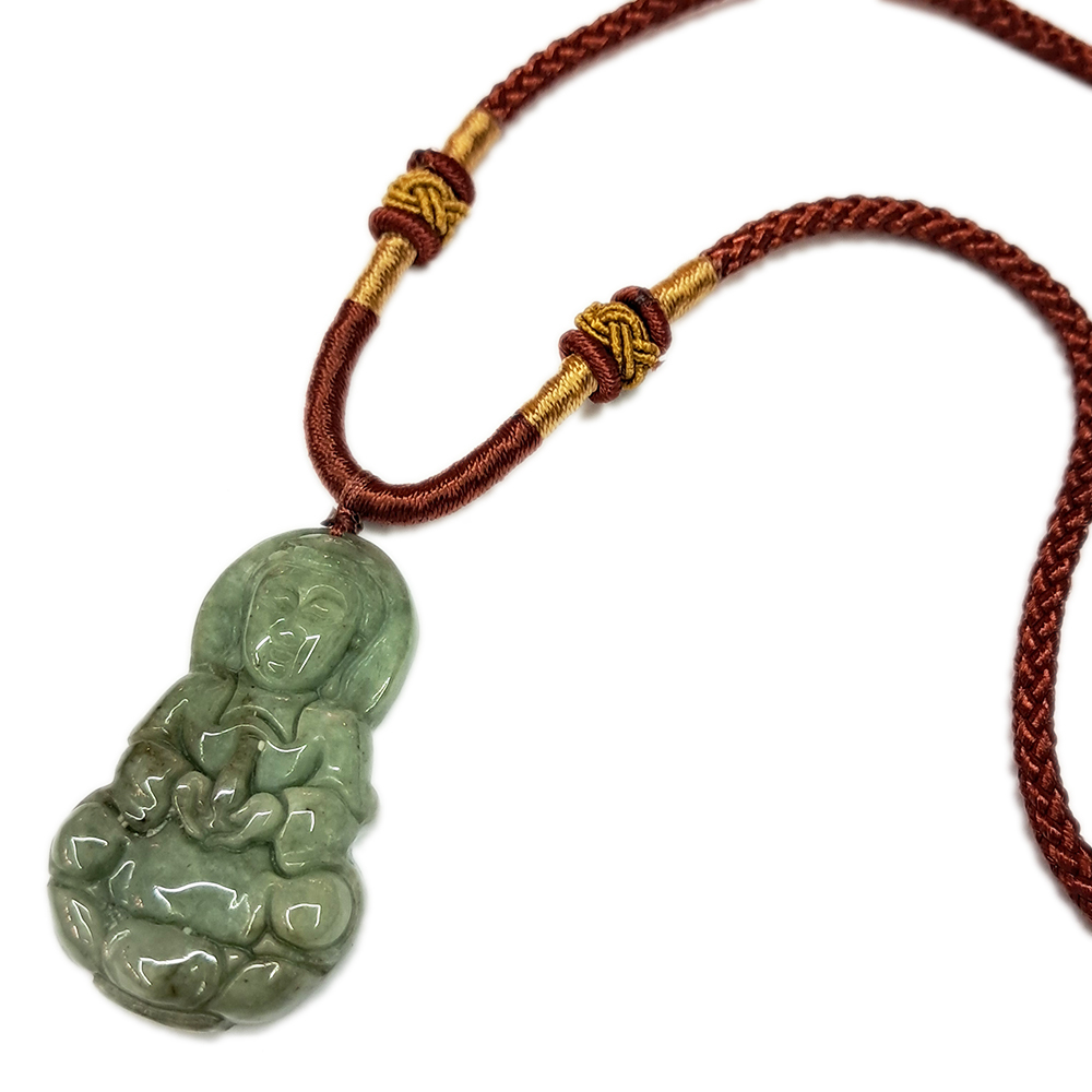 寶瓶觀音玉佩中國結項鍊【十方】136998