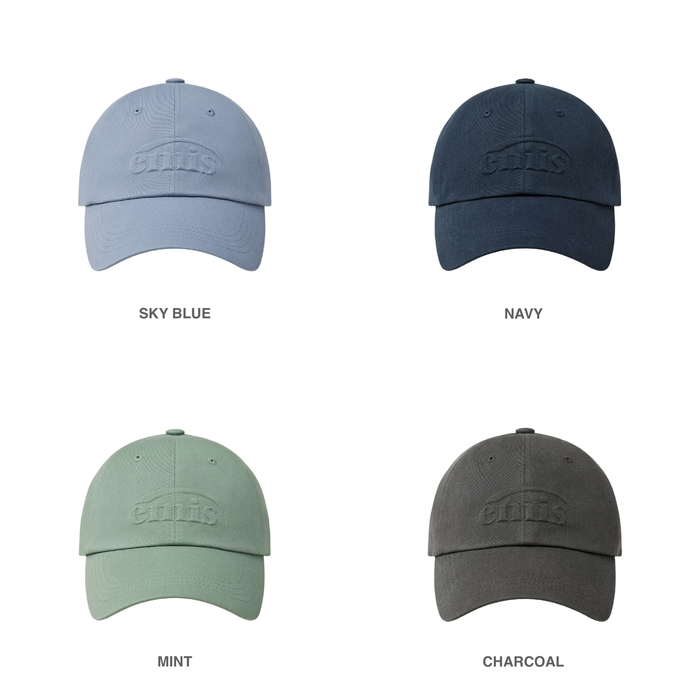 ★EMIS★ EMBOSSING LOGO BALL CAPSKY BLUE m1037_1428597 EMIS EMBOSSING LOGO BALL CAP
