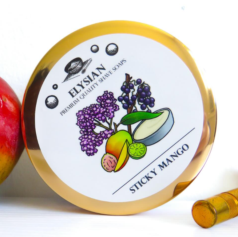 Elysian Shaving Soap Sticky Mango 手工剃鬚皂 4oz