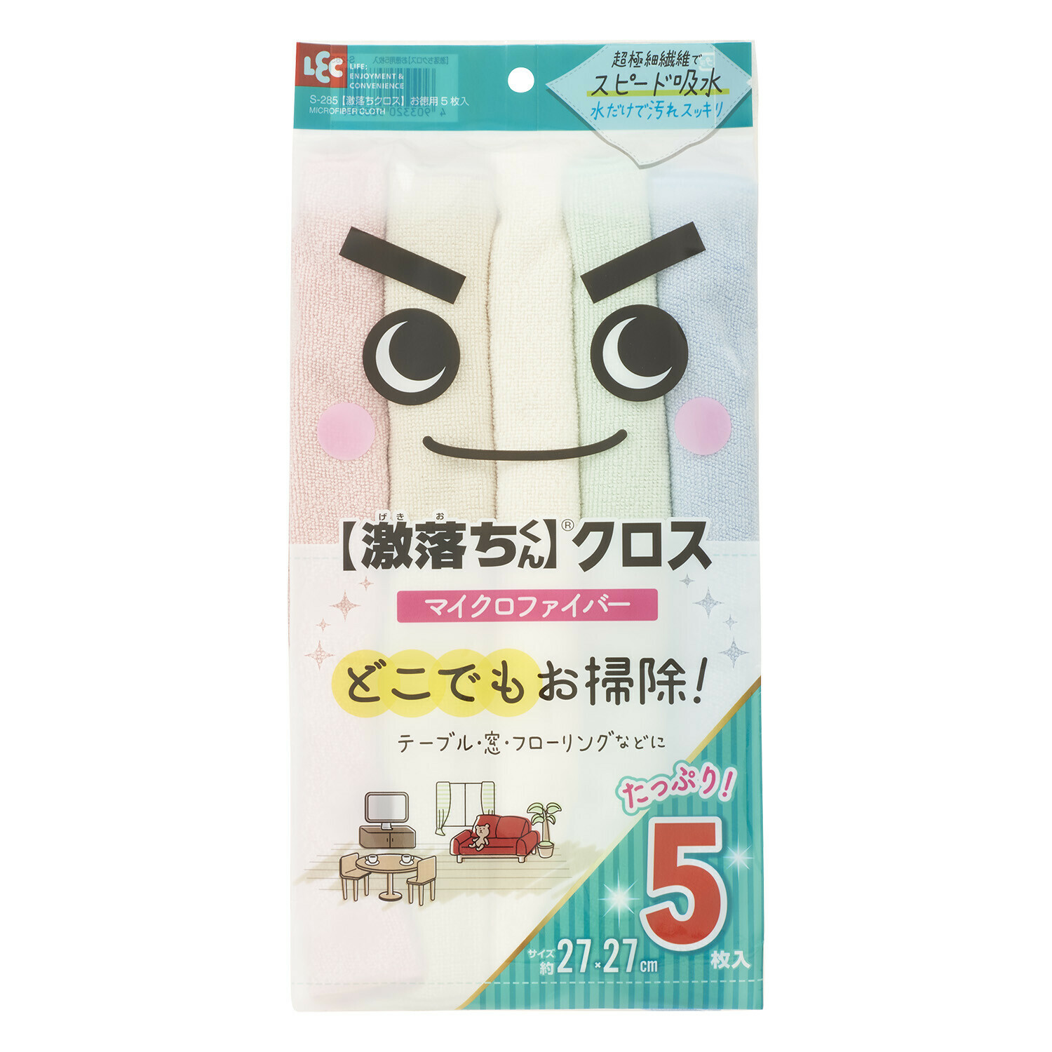 日本LEC GEKIOCH超細纖維布(5枚入) (非日本製)