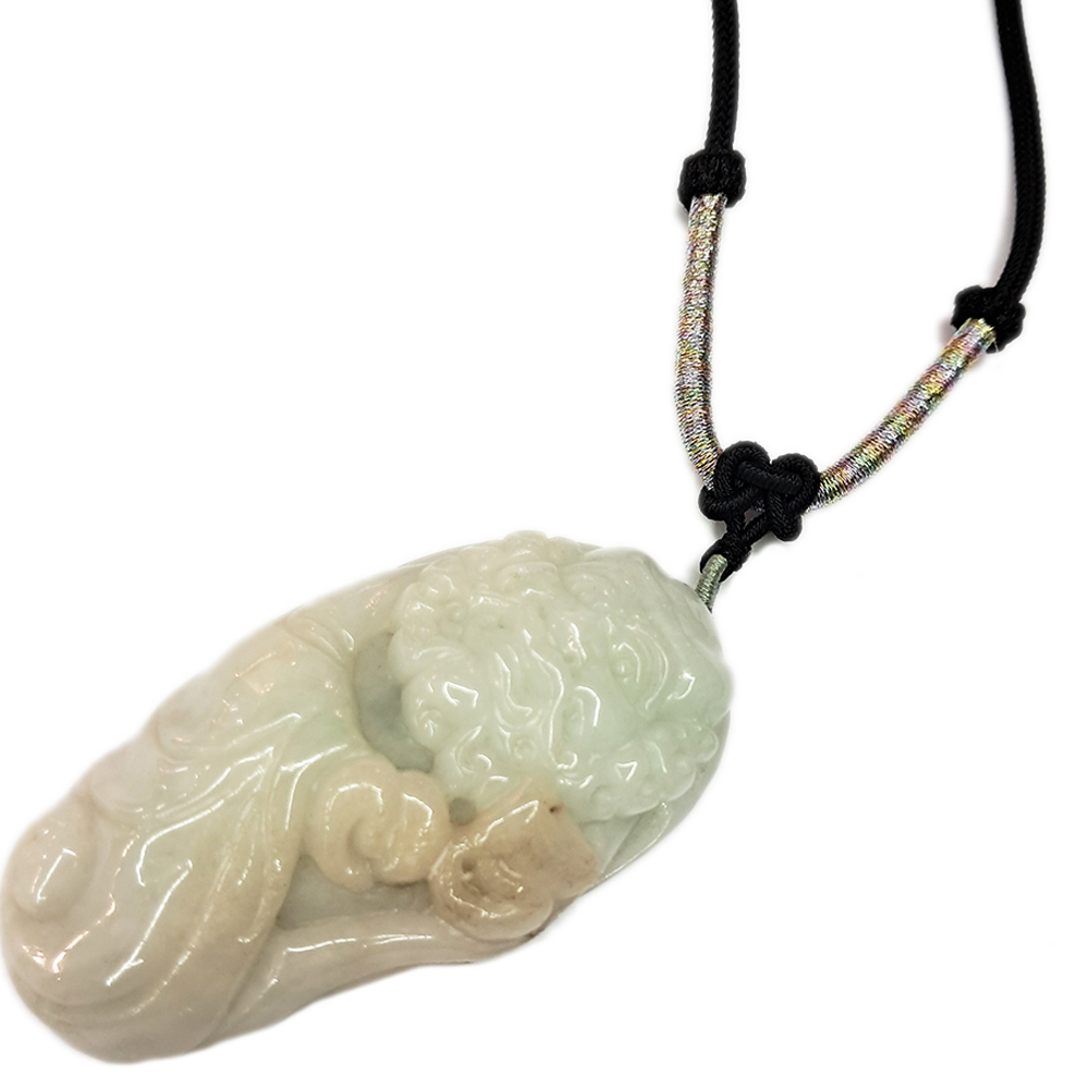 鍾馗{緬甸玉}中國結項鍊【十方】153138