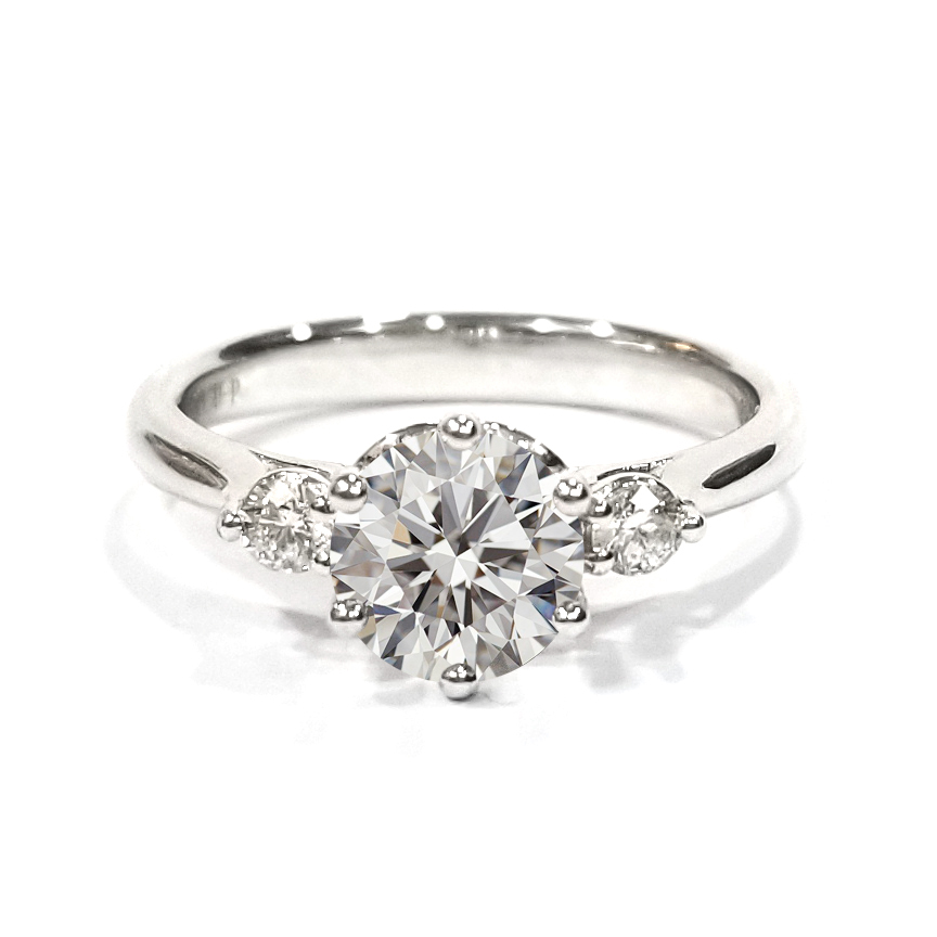 18K白金天然鑽石戒指托 (RSAHK02WG15)