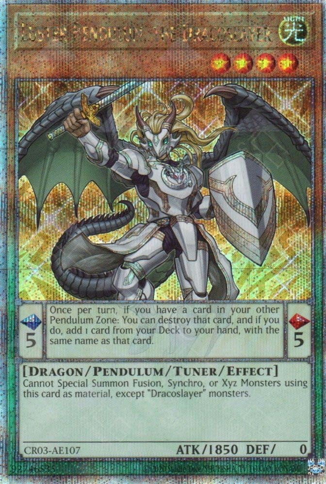 CR03-AE107 Luster Pendulum, the Dracoslayer