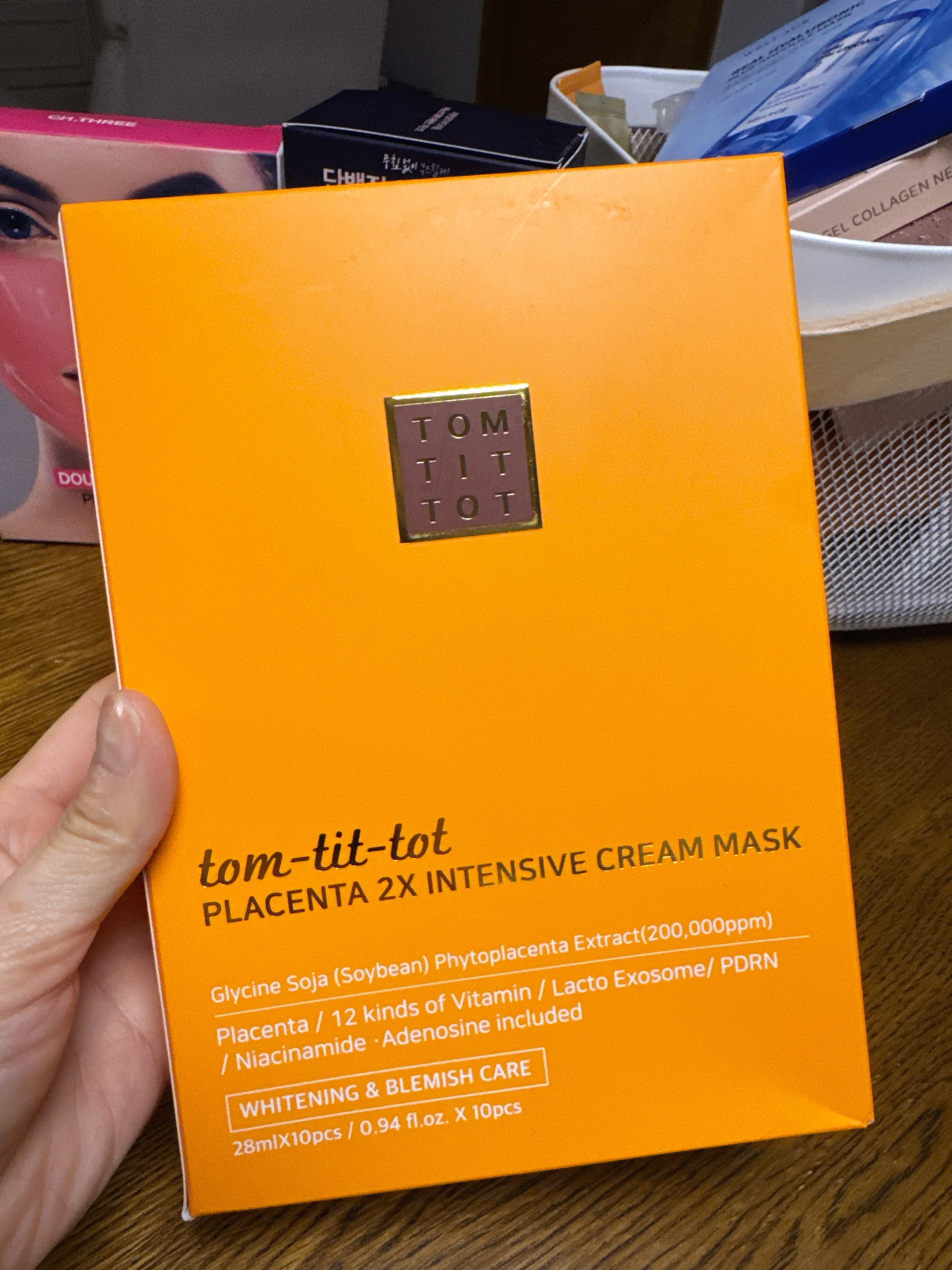 Tom-tit-tot PLACENTA 2X INTENSIVE CREAM MASK【一盒面霜✔️掉進面膜裏 ✔️盛滿高濃縮面霜的面膜✔️】