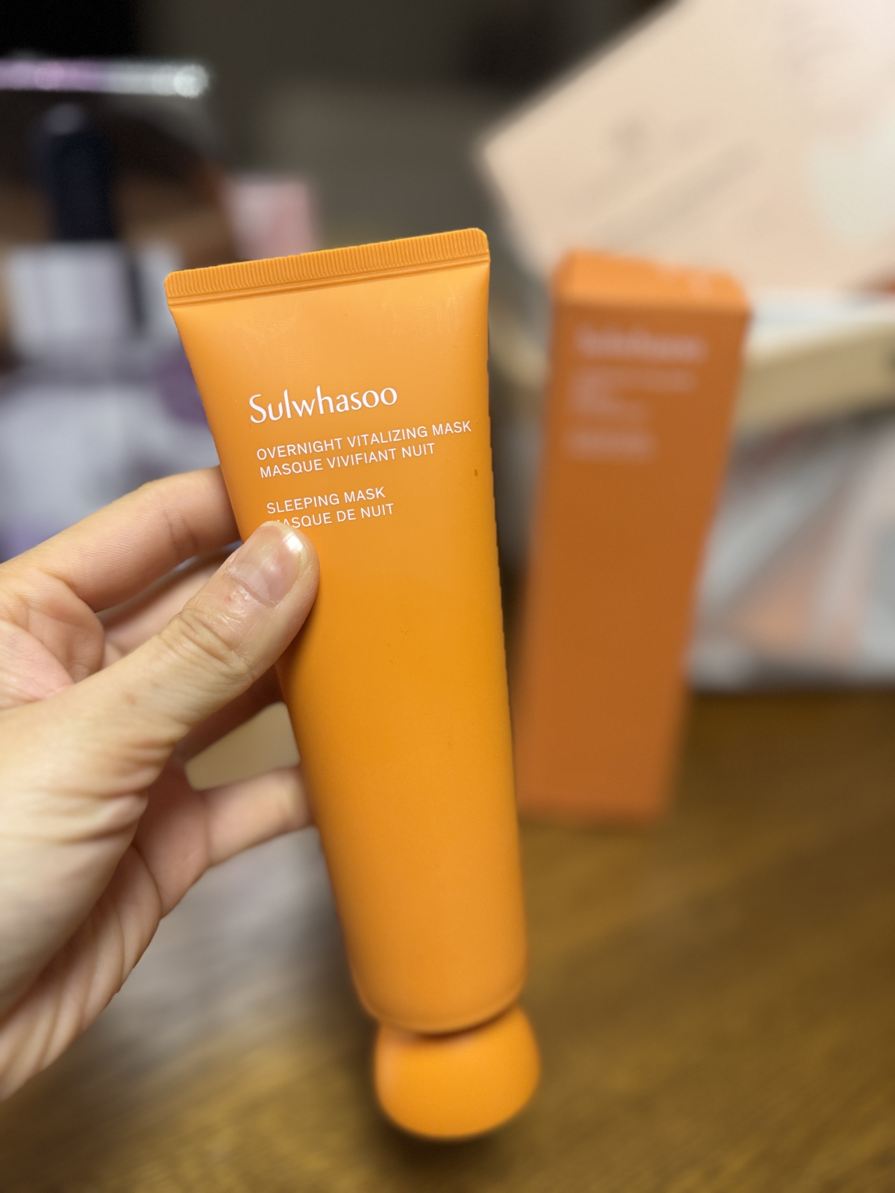 【雪花秀】與潤面膜OVERNIGHT VITALIZING MASK MASQUE VIVIFANT NUT 120ml