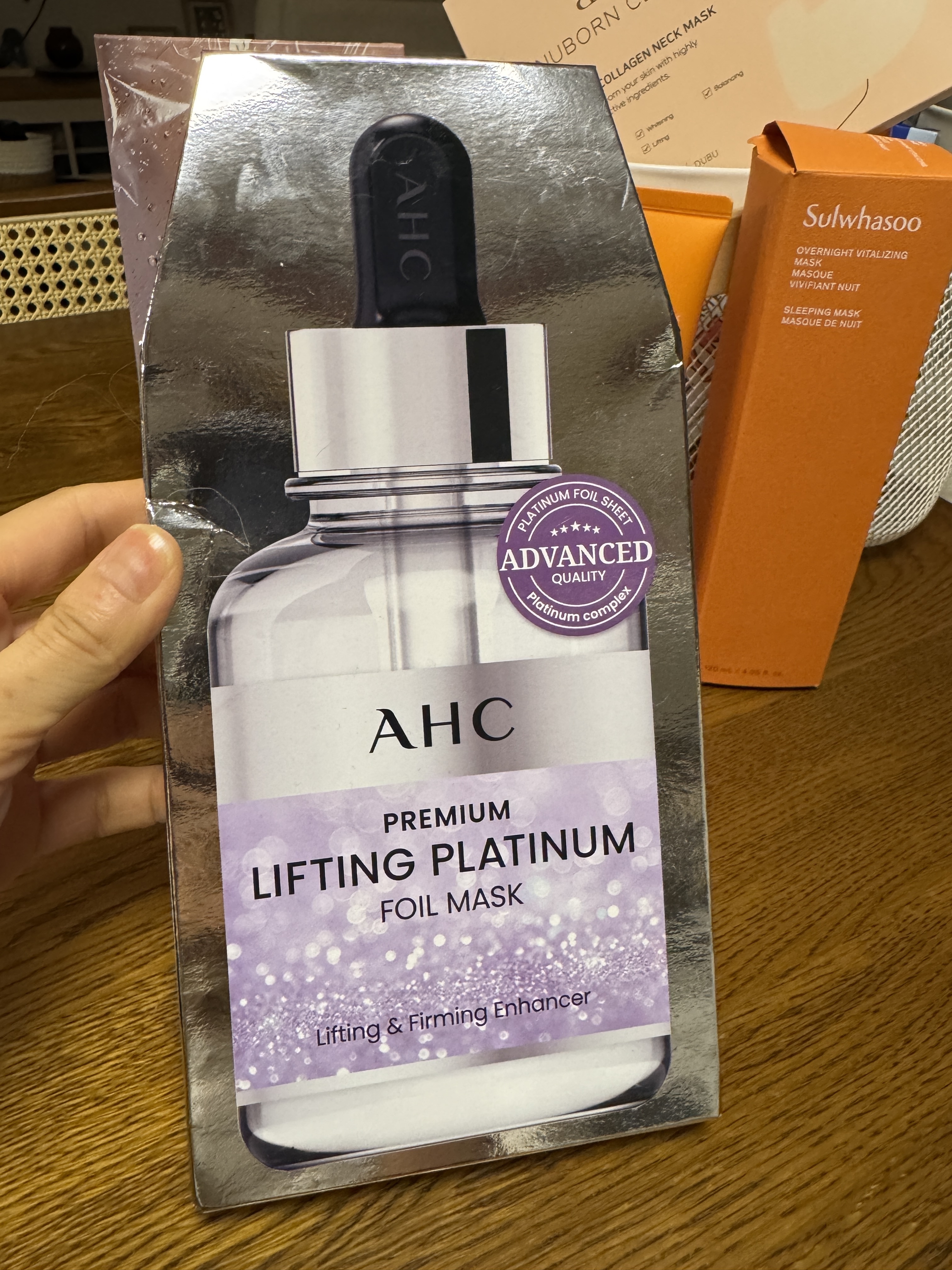 【AHC】提拉鉑金面膜 25克 【5片】 PREMIUM LIFTING PLATINUM FOIL MASK