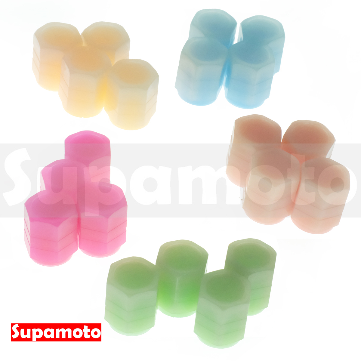 -Supamoto- 夜光—氣嘴蓋 (氣嘴帽/氣嘴塞/氣門嘴/風嘴蓋/氣門/風嘴/通用/美式嘴/自行車/汽車/機車)