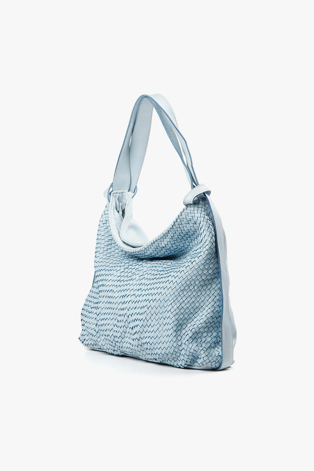 Doppia Woven 編織兩用包 水藍