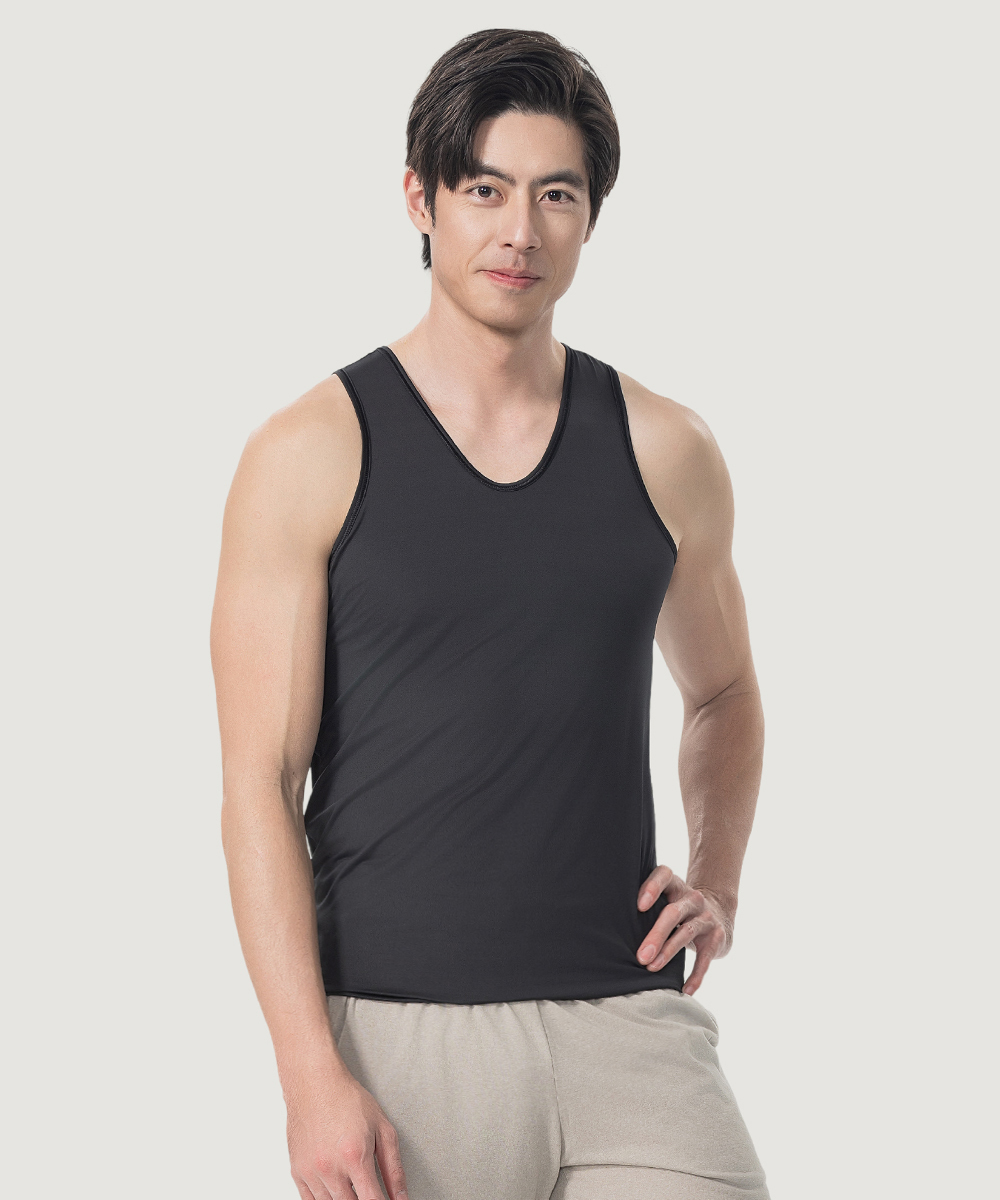 COOLPLUS旅行 男U領窄肩背心 UE1239