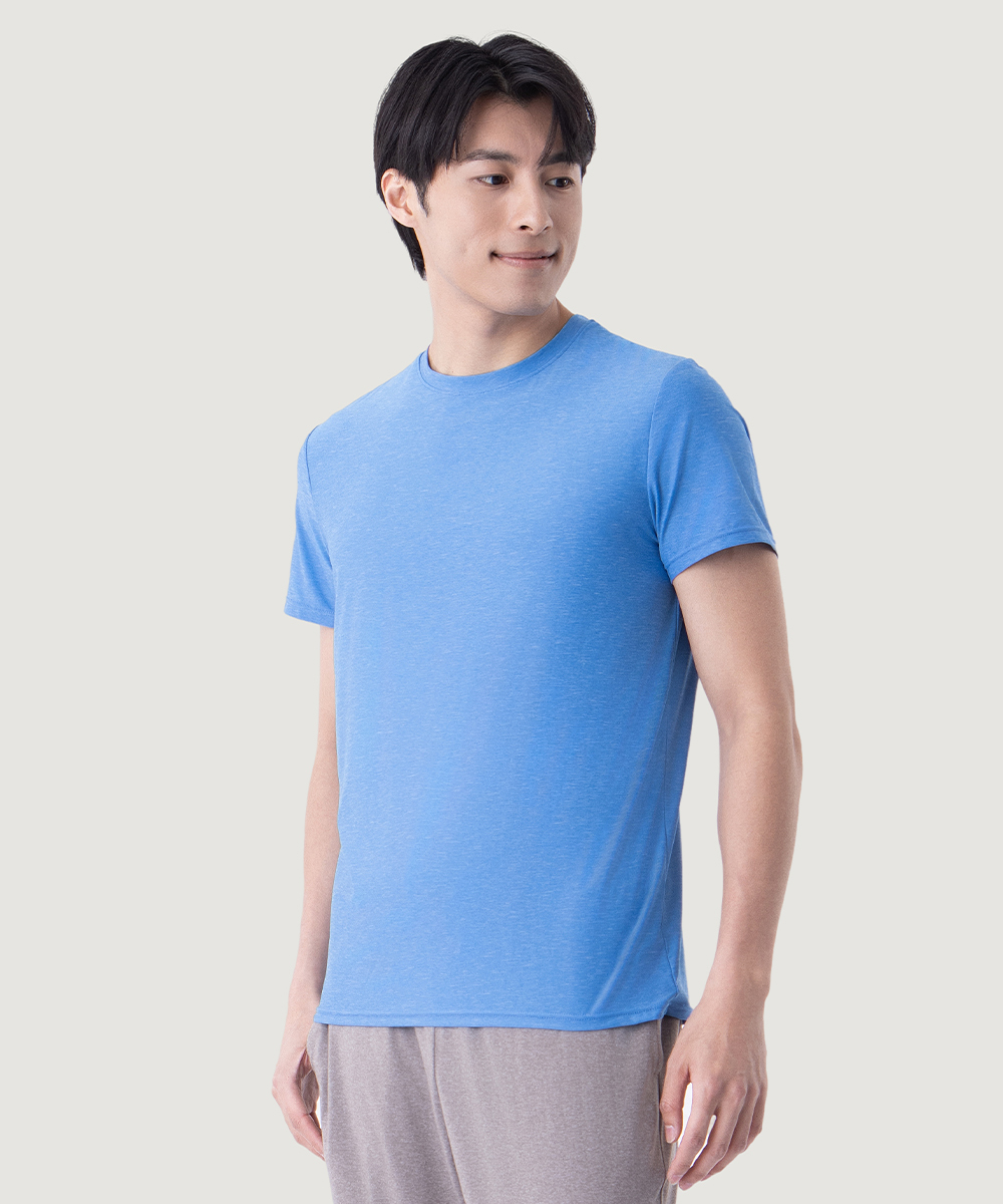 CLOUD-DRY雲紗 男圓領短袖衫 UE121518