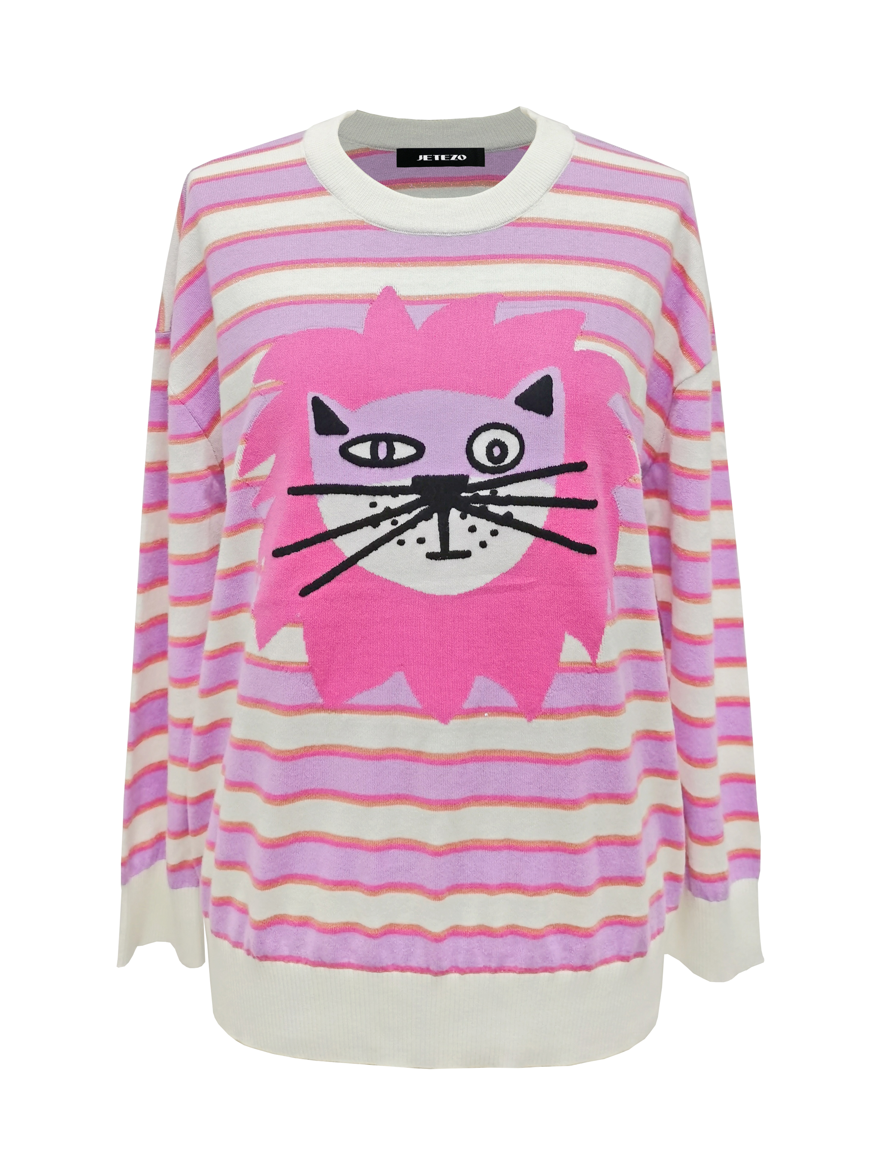 BB1AC832A1 童趣獅子印花針織上衣 (官網限定)