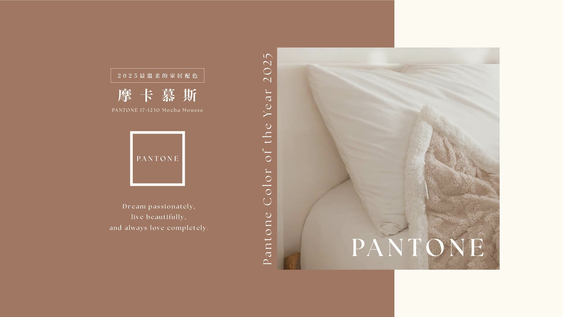 2025Pantone年度代表色-摩卡慕斯示意圖