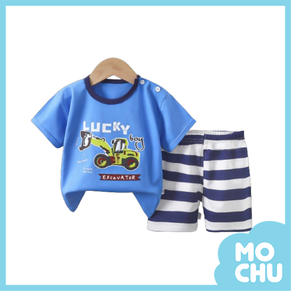lucky工程車短袖套裝
