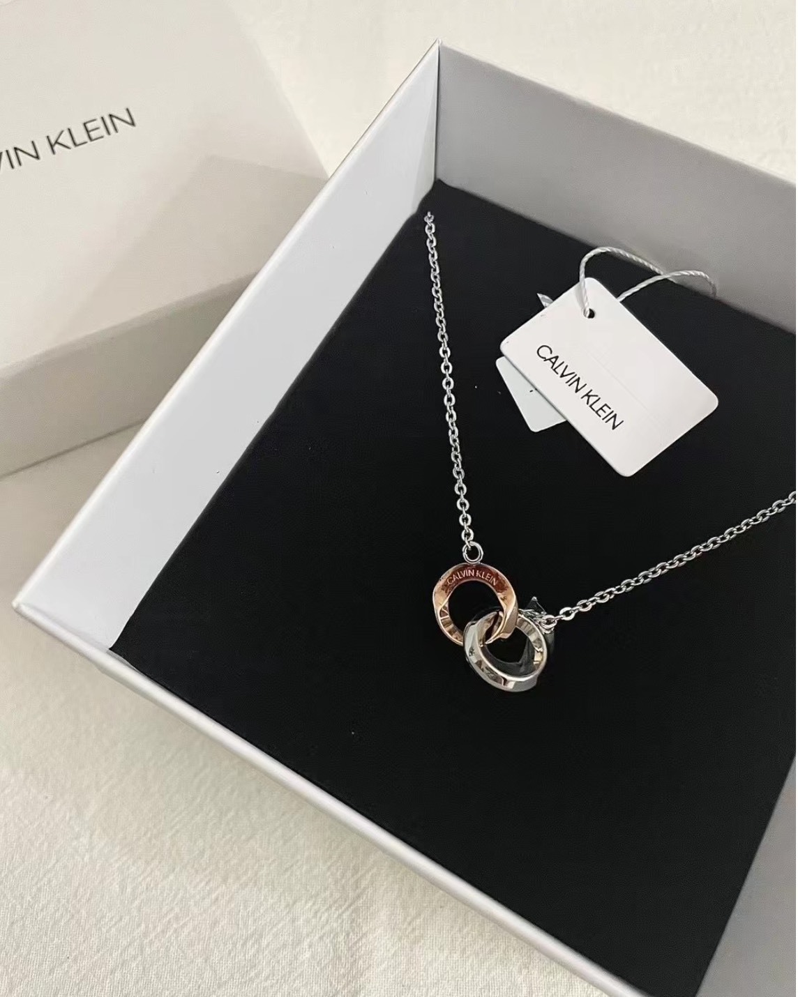 <快速出貨> CK 想你系列扣環鎖骨鍊  Calvin Klein